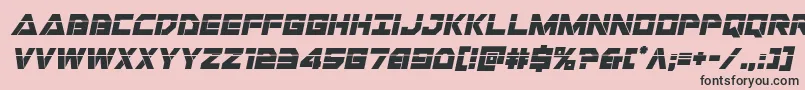 Libertyislandlaserital Font – Black Fonts on Pink Background