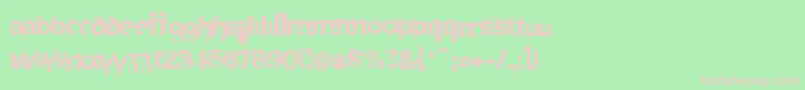 Frakturika Font – Pink Fonts on Green Background