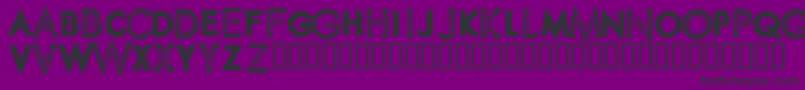 Шрифт SpikeCrumbSwollen – чёрные шрифты на фиолетовом фоне