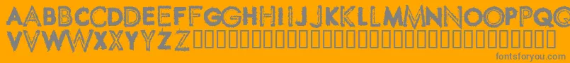 More about SpikeCrumbSwollen Font SpikeCrumbSwollen Font – Gray Fonts on Orange Background