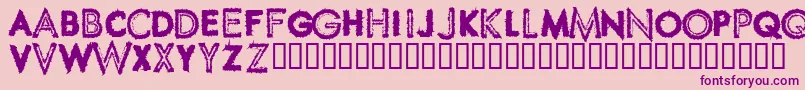 fuente SpikeCrumbSwollen – Fuentes Moradas Sobre Fondo Rosa