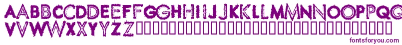 SpikeCrumbSwollen-Schriftart – Violette Schriften