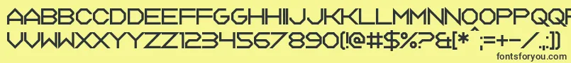 Tagon Font – Black Fonts on Yellow Background