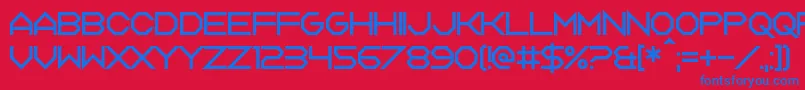Tagon Font – Blue Fonts on Red Background