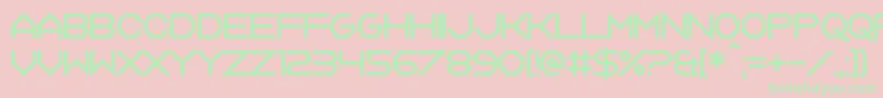 Tagon Font – Green Fonts on Pink Background