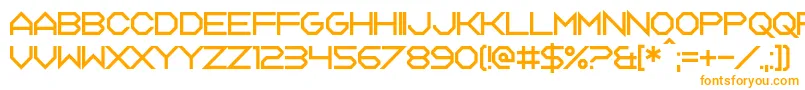 Tagon-Schriftart – Orangefarbene Schriften auf weißem Hintergrund