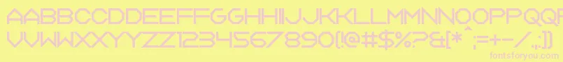 Tagon Font – Pink Fonts on Yellow Background