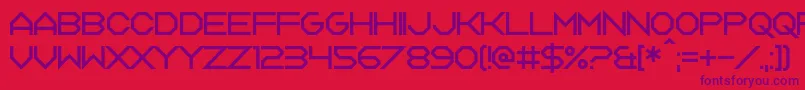 Tagon Font – Purple Fonts on Red Background