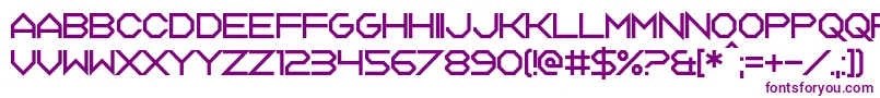 Tagon-Schriftart – Violette Schriften auf weißem Hintergrund