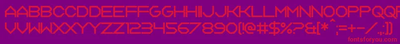 Tagon Font – Red Fonts on Purple Background