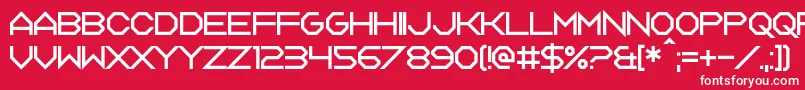 Tagon Font – White Fonts on Red Background