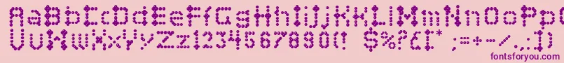fuente Campcraftbasic – Fuentes Moradas Sobre Fondo Rosa