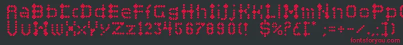 Campcraftbasic Font – Red Fonts on Black Background