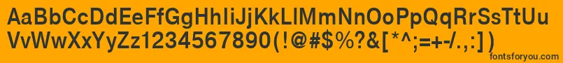NtharmonicaBold90b Font – Black Fonts on Orange Background