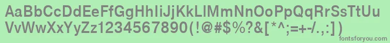 NtharmonicaBold90b Font – Gray Fonts on Green Background