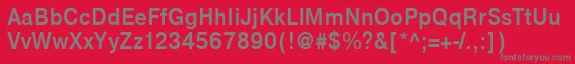 NtharmonicaBold90b Font – Gray Fonts on Red Background