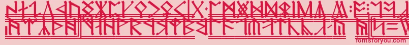 fuente Erebor2 – Fuentes Rojas Sobre Fondo Rosa