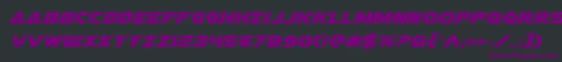 Airstrikeacad Font – Purple Fonts on Black Background