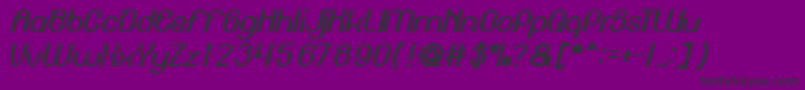 フォントEnginePower – 紫の背景に黒い文字