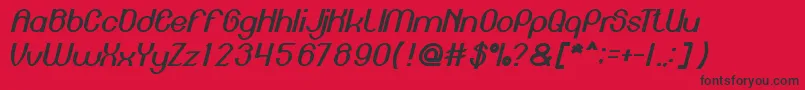 フォントEnginePower – 赤い背景に黒い文字