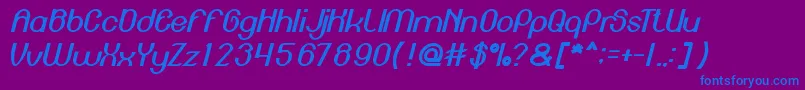 Weitere Informationen zur EnginePower-Schriftart EnginePower-Schriftart – Blaue Schriften auf violettem Hintergrund