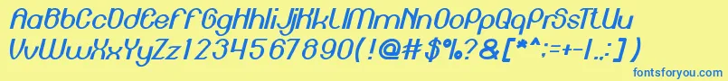 Подробнее о шрифте EnginePower Шрифт EnginePower – синие шрифты на жёлтом фоне