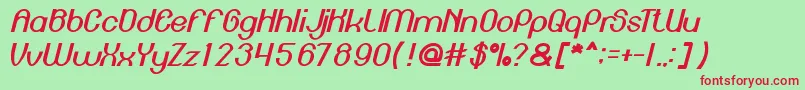 EnginePower Font – Red Fonts on Green Background