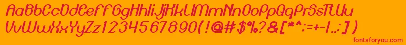 EnginePower Font – Red Fonts on Orange Background