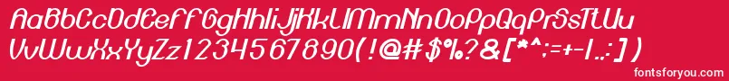 EnginePower Font – White Fonts on Red Background