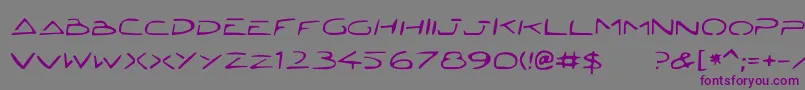 Jettat Font – Purple Fonts on Gray Background