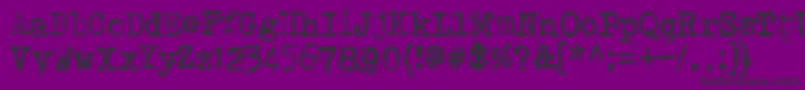 Weitere Informationen zur Punktype-Schriftart Punktype-Schriftart – Schwarze Schriften auf violettem Hintergrund