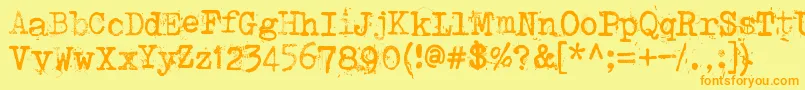 Más sobre la fuente Punktype fuente Punktype – Fuentes Naranjas Sobre Fondo Amarillo