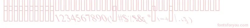 ItalicOutlineArt-Schriftart – Rosa Schriften