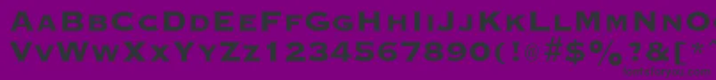 GraverplateextraboldRegular Font – Black Fonts on Purple Background