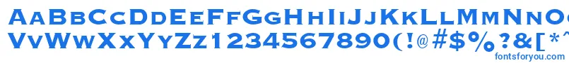 GraverplateextraboldRegular-Schriftart – Blaue Schriften