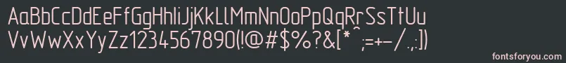 フォントGost2.304A – 黒い背景にピンクのフォント