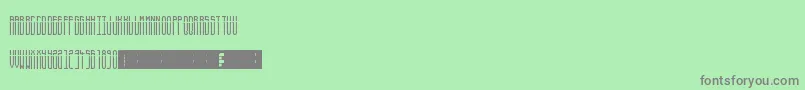 Severedfs Font – Gray Fonts on Green Background