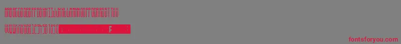 Severedfs Font – Red Fonts on Gray Background