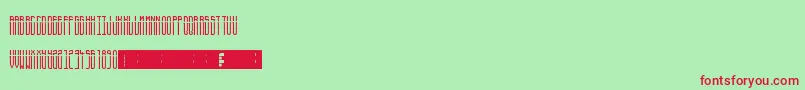 Severedfs-fontti – punaiset fontit vihreällä taustalla