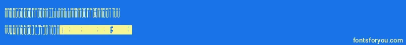Severedfs Font – Yellow Fonts on Blue Background