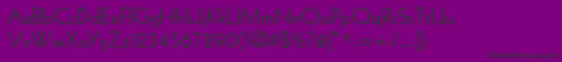 Шрифт KabelLtBook – чёрные шрифты на фиолетовом фоне