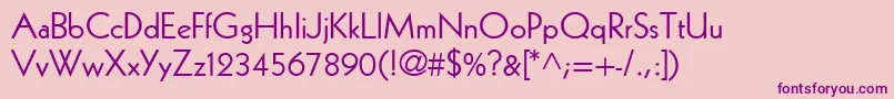 KabelLtBook Font – Purple Fonts on Pink Background