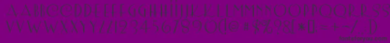 Lemonchi Font – Black Fonts on Purple Background