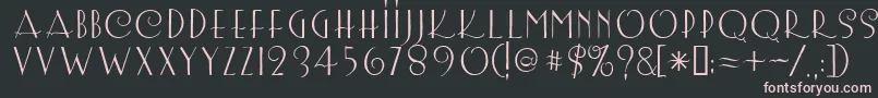 Lemonchi Font – Pink Fonts on Black Background