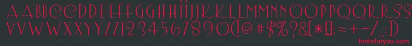 Lemonchi Font – Red Fonts on Black Background