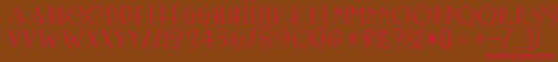 Lemonchi Font – Red Fonts on Brown Background