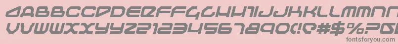 Police Traveleri – polices grises sur fond rose