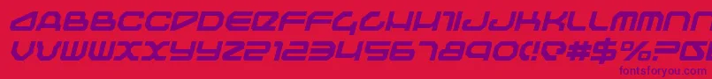 Шрифт Traveleri – фиолетовые шрифты на красном фоне