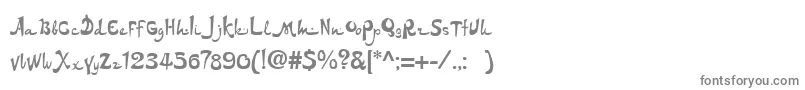 フォントArabic – 白い背景に灰色の文字