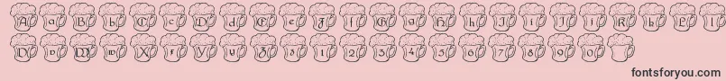 LmsIrishBeer Font – Black Fonts on Pink Background